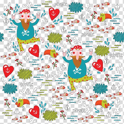 Visual arts Floral design Cartoon, Cartoon pirates transparent background PNG clipart