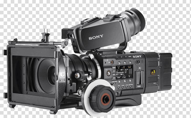 4K resolution Digital movie camera Sony CineAlta PMW-F55 Super 35, Camera transparent background PNG clipart