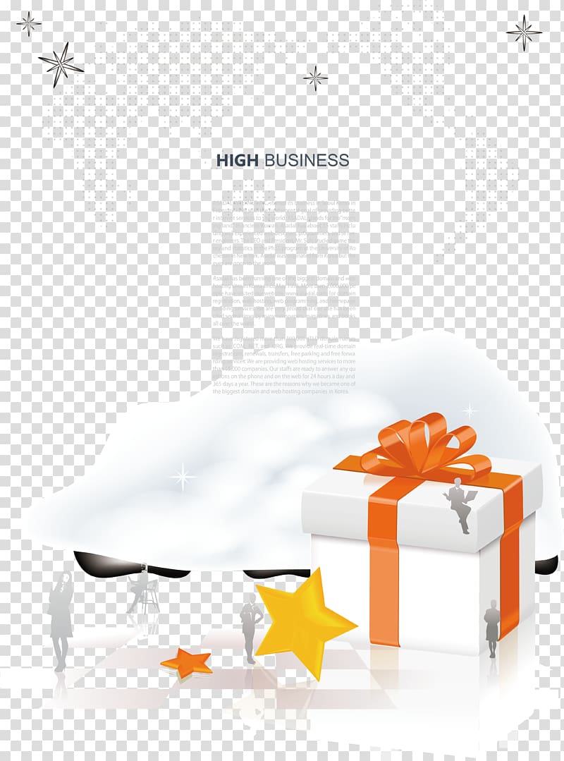 Icon, Business people on the gift box transparent background PNG clipart