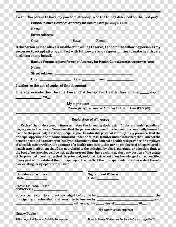 Best Document Health Insurance Portability and Accountability Act Contract Paper, power of attorney transparent background PNG clipart