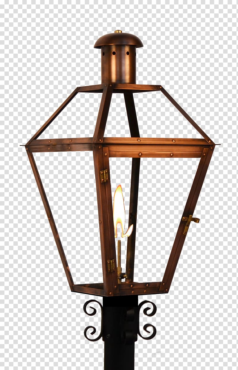 Gas lighting Coppersmith Lantern French Quarter, lantern transparent background PNG clipart