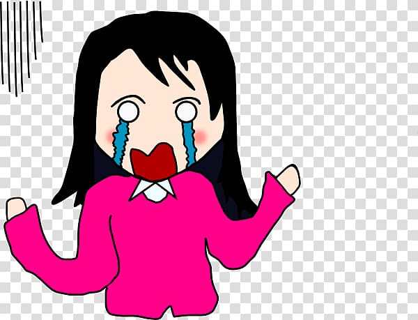 Cartoon Crying , Crying Girl transparent background PNG clipart