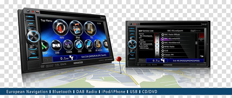 Computer hardware Kenwood Corporation Vehicle audio Automotive navigation system Android Auto, android transparent background PNG clipart