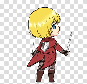 Armin Arlert Eren Yeager Mikasa Ackerman Attack on Titan Chibi, Age Of X transparent background PNG clipart thumbnail