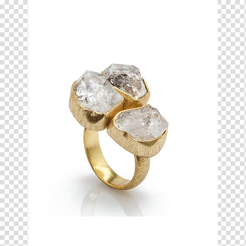 Herkimer diamond Ring Jewellery Gold, ring transparent background PNG clipart