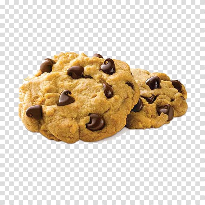 two brown chips, Chocolate chip cookie Cookie dough , Cookies Free transparent background PNG clipart