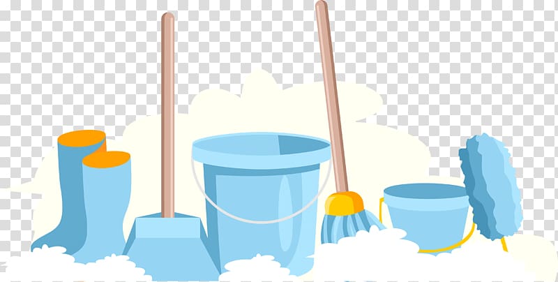 Spring cleaning Cleanliness, blue bucket transparent background PNG clipart