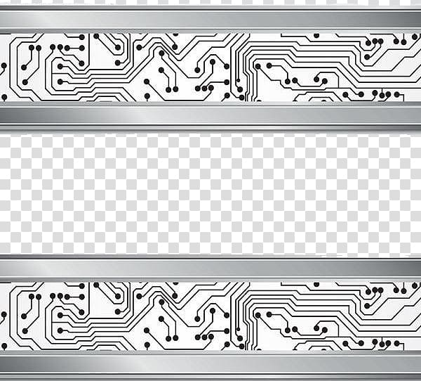 Printed circuit board Electronic circuit Electrical network, Electronic technology elements transparent background PNG clipart
