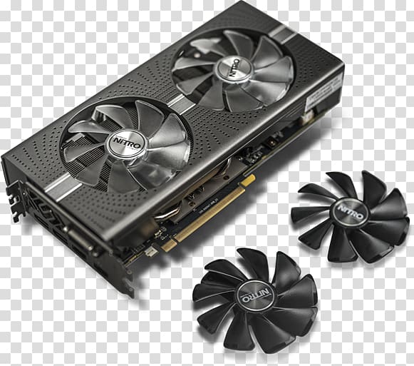 Graphics Cards & Video Adapters Sapphire Technology AMD Radeon RX 580 AMD Radeon 500 series, blue dust transparent background PNG clipart