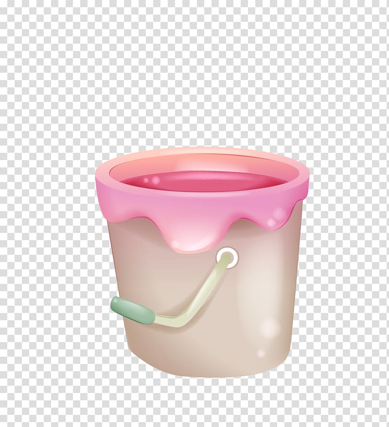 Bucket, Cartoon bucket transparent background PNG clipart