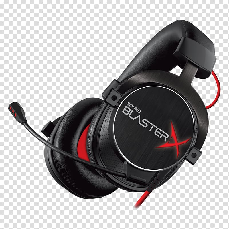 Creative Technology Creative Sound BlasterX H7 Headphones Headset Creative Labs, creative panels transparent background PNG clipart