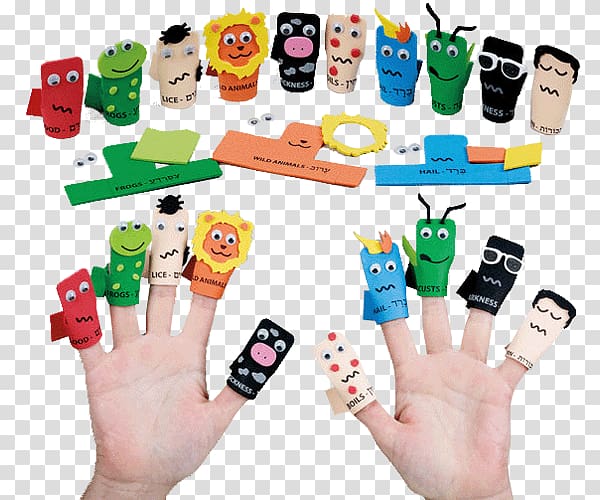Plagues of Egypt Passover Seder Finger puppet Jewish holiday, Judaism transparent background PNG clipart