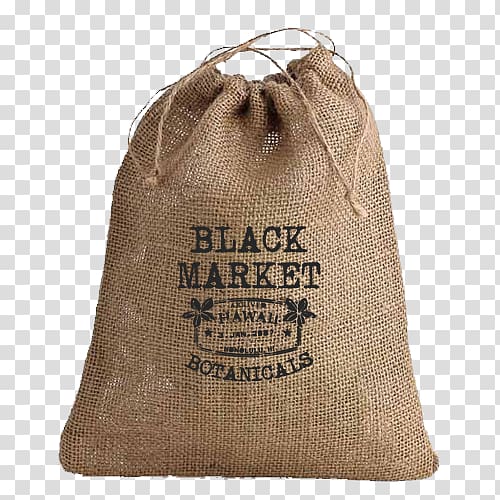 Bag Drawstring Hessian fabric Jute Woven fabric, Burlap Sack transparent background PNG clipart