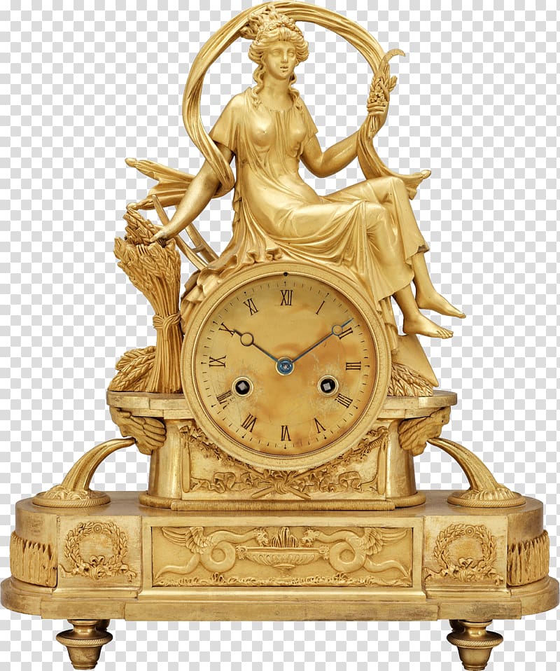 Pendulum clock Movement Louis XVI style, clock transparent background PNG clipart