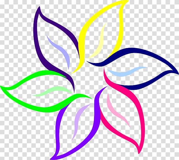 Flower Black and white Drawing , Colorful Flowers HD transparent background PNG clipart