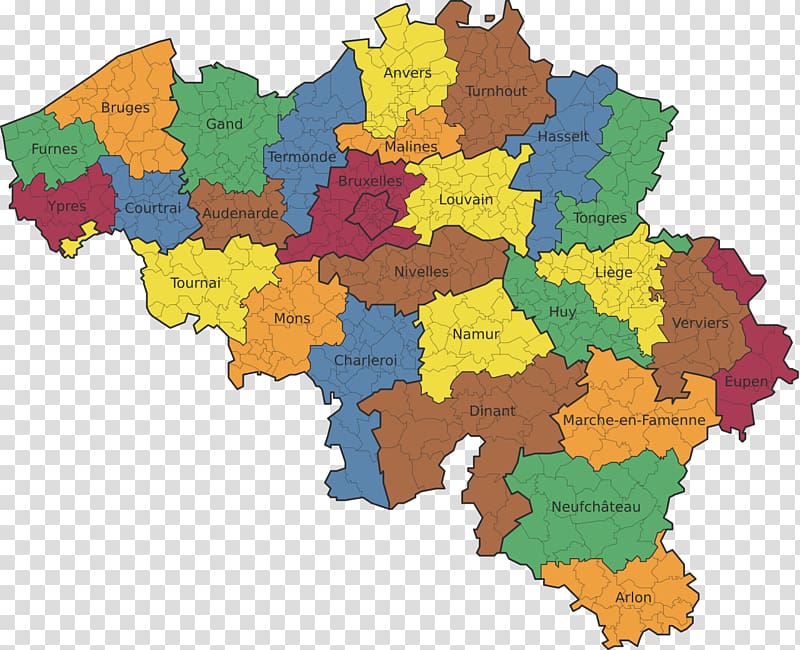 Belgium Mapa polityczna Flemish, map transparent background PNG clipart