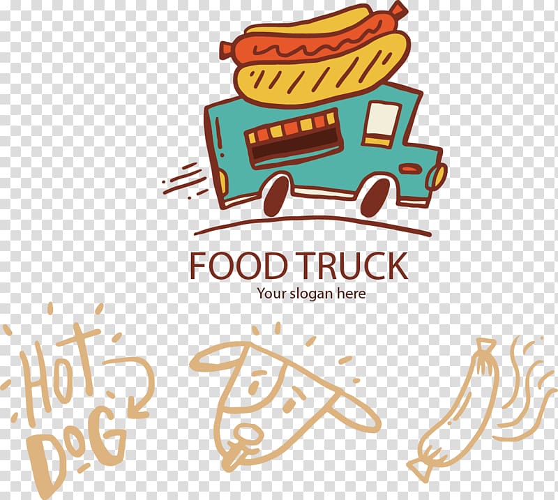 Hot dog Fast food Take-out Illustration, Hand-painted hot dogs Takeaway transparent background PNG clipart