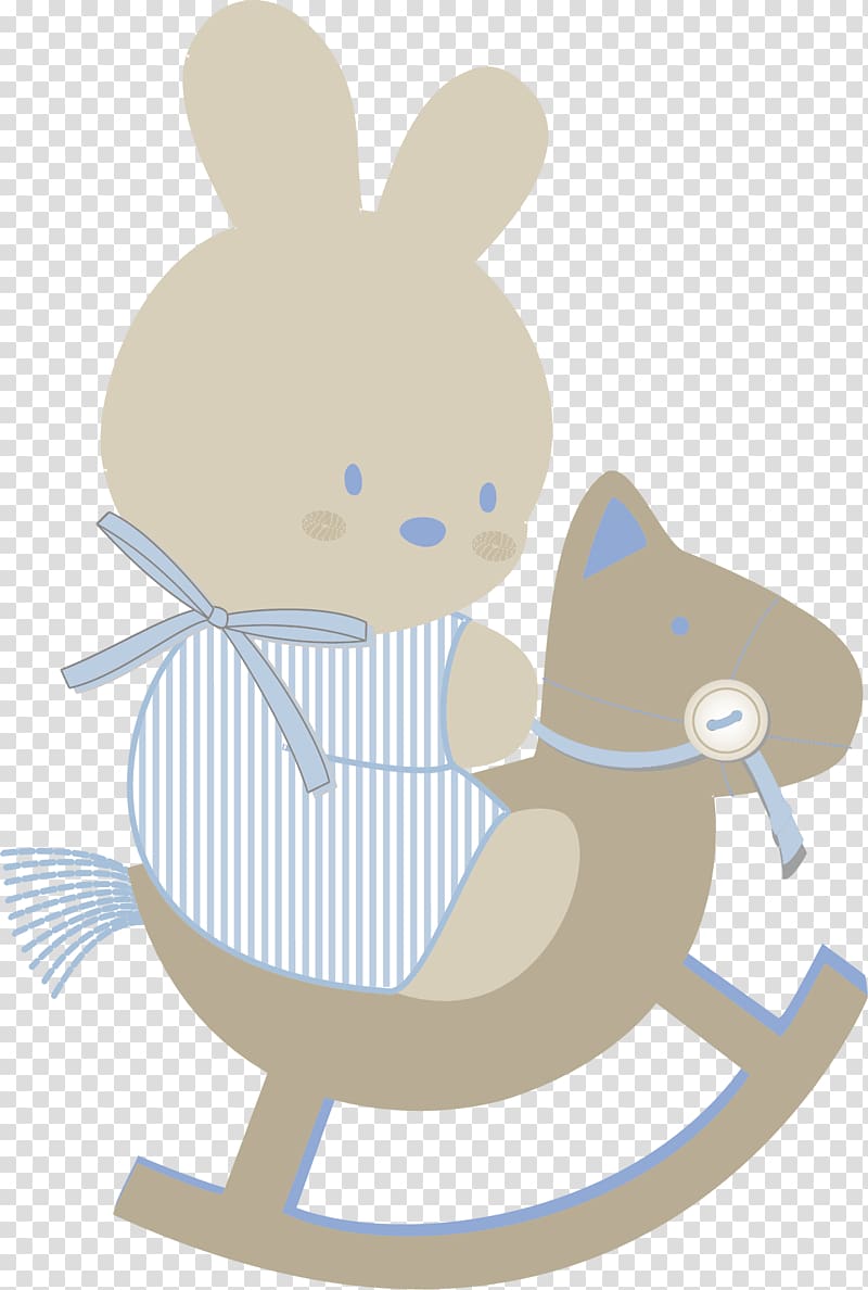 Rabbit Easter Bunny Illustration, cute little rabbit transparent background PNG clipart