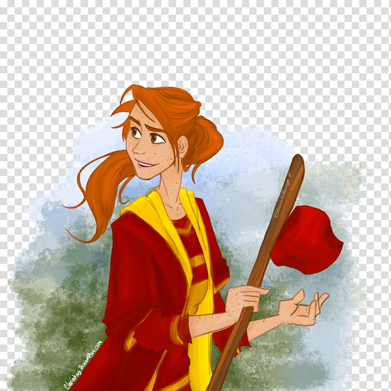 Ginny Weasley Weasley family Fan art Harry Potter, Harry Potter cartoon transparent background PNG clipart