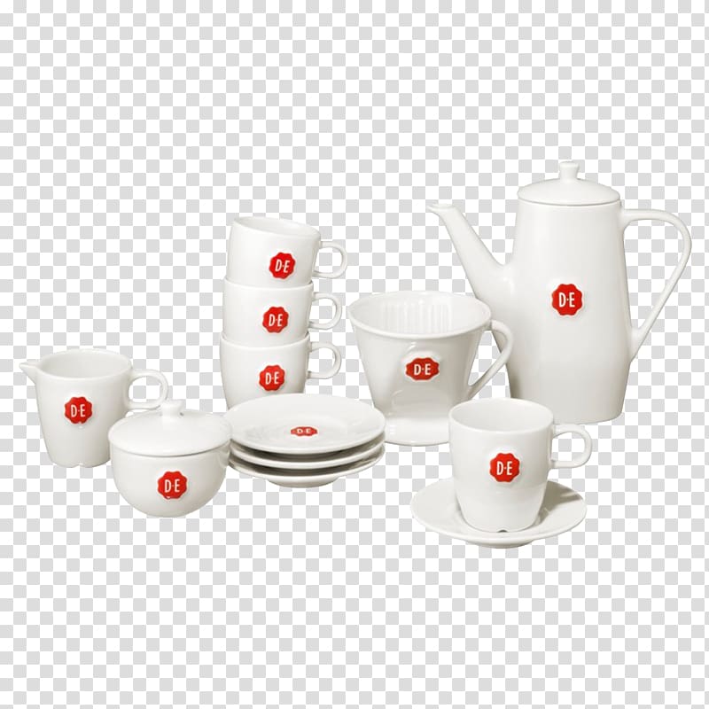 Coffee cup Jacobs Douwe Egberts Teapot Blokker, Coffee transparent background PNG clipart