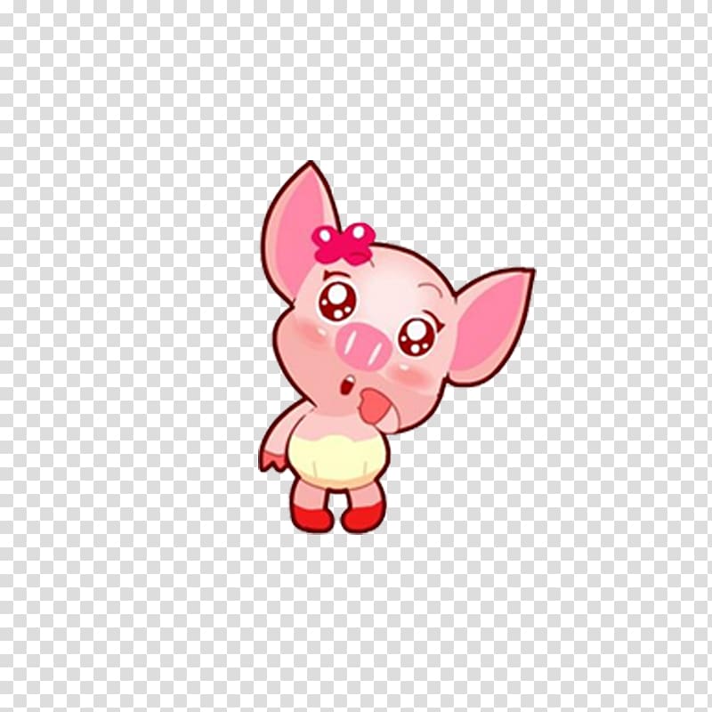 Domestic pig Cartoon Avatar Cuteness, pig transparent background PNG clipart