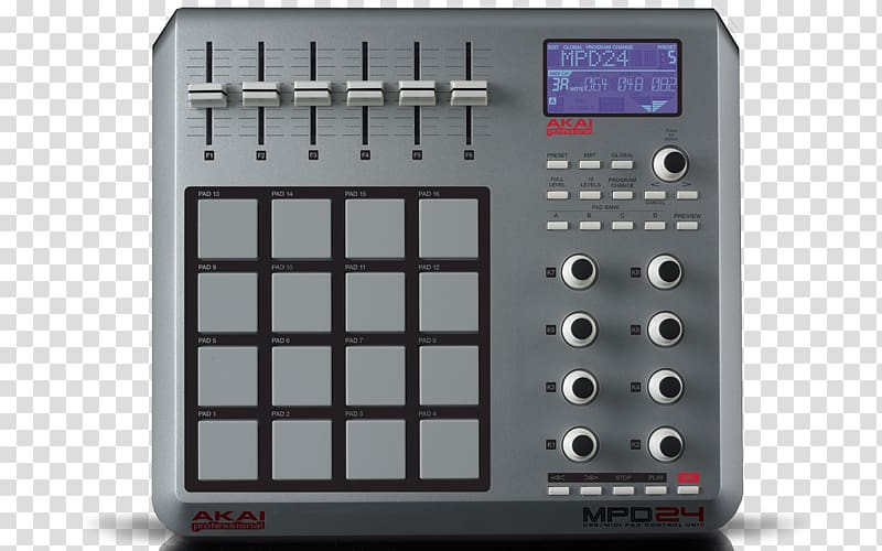Akai Professional MPD218 MIDI Computer Software Musical Instruments, musical instruments transparent background PNG clipart