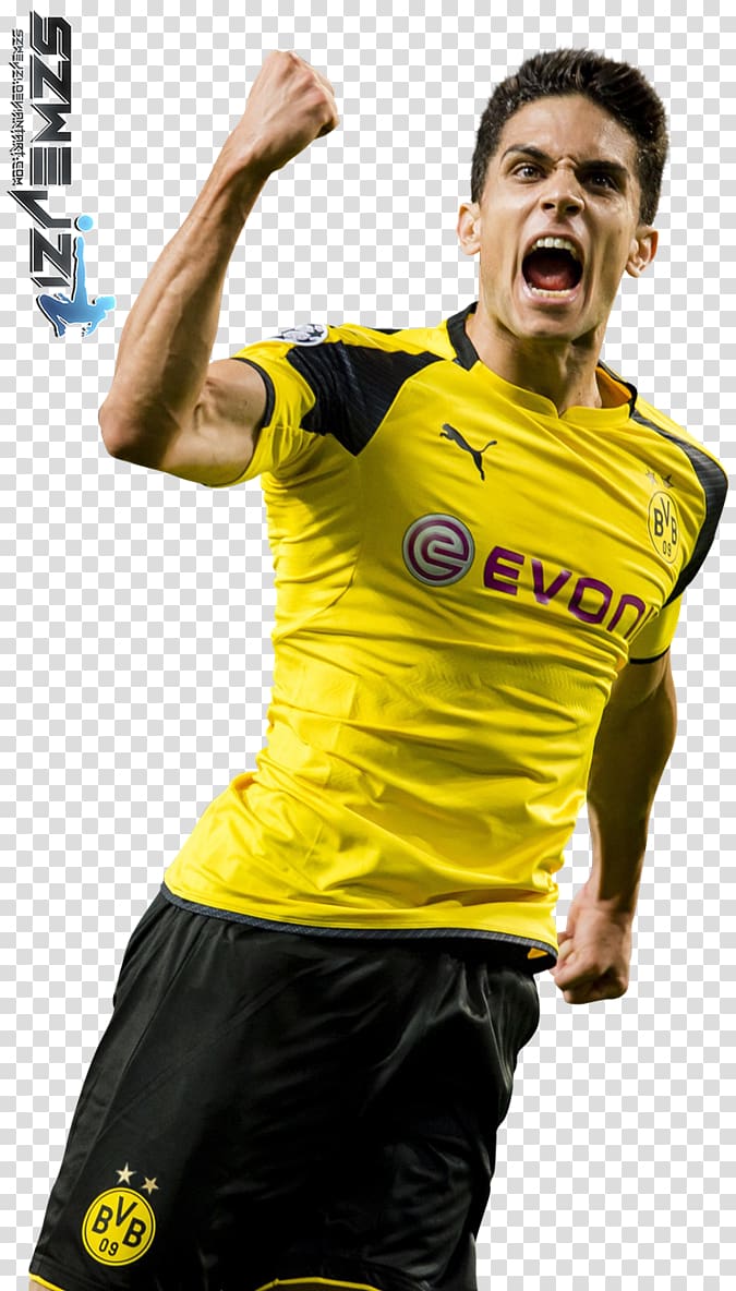 Marc Bartra Borussia Dortmund Jersey Football player, football transparent background PNG clipart
