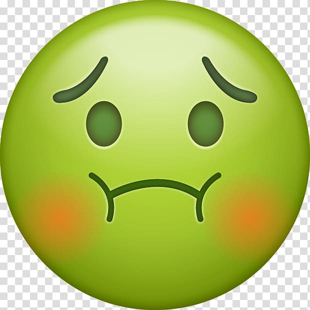 green emoticon, Emoji Smiley Computer Icons , sick transparent background PNG clipart