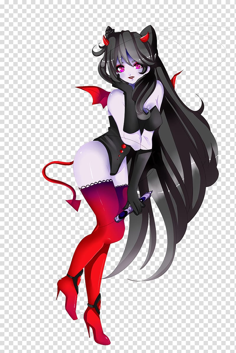 Succubus Anime Demon Drawing , Anime transparent background PNG clipart