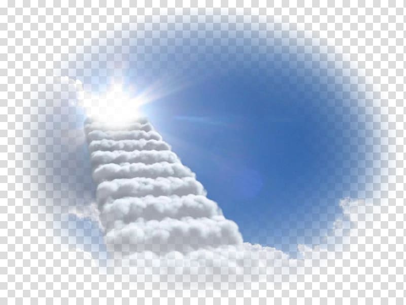 white clouds stairs, Sky Desktop Cumulus , Stairway To Heaven transparent background PNG clipart