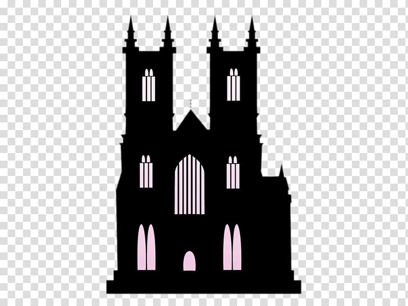 Church Silhouette Building , Black Castle transparent background PNG clipart