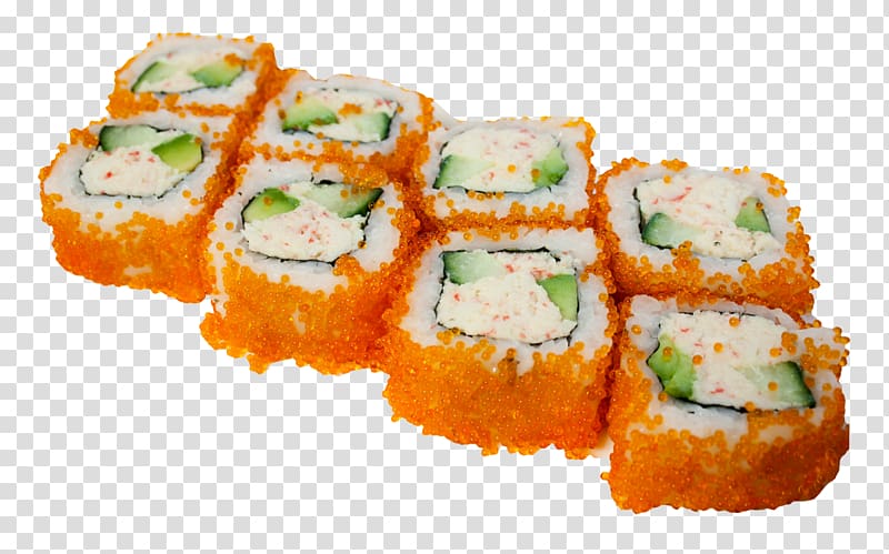 Sushi Makizushi California roll Onigiri Japanese Cuisine, Sushi transparent background PNG clipart