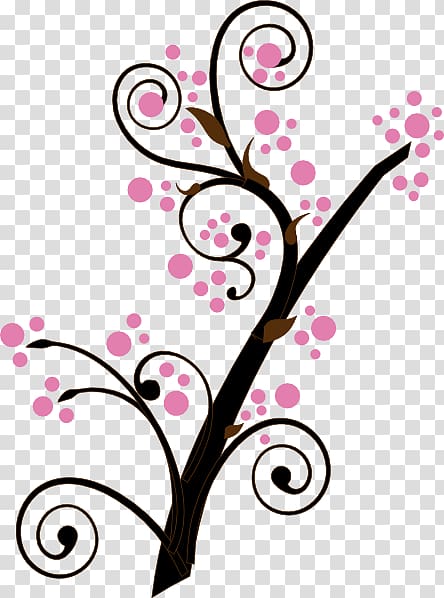 Cherry blossom Flower , brown Branch transparent background PNG clipart