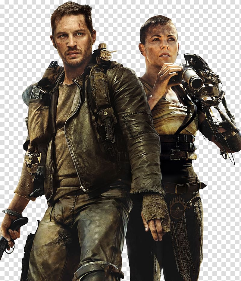 Tom Hardy Charlize Theron Mad Max: Fury Road Max Rockatansky Imperator Furiosa, road transparent background PNG clipart