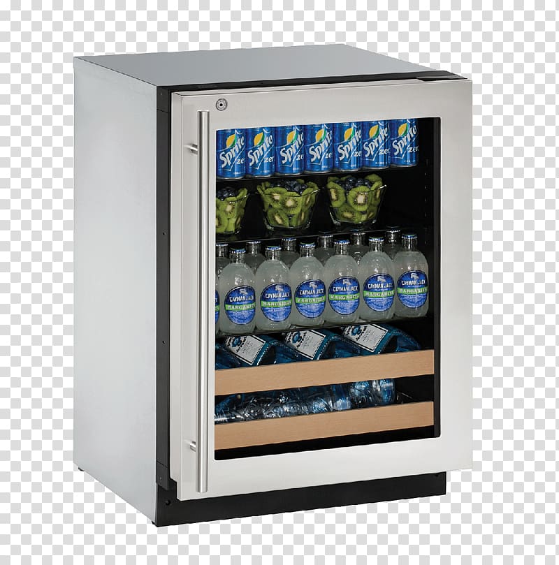 Stainless steel Hinge Drink U-Line 2000 Series U-Line 1000 Series 1024BEV, 24 Inch Stainless Beverage Center, Clear, drink transparent background PNG clipart