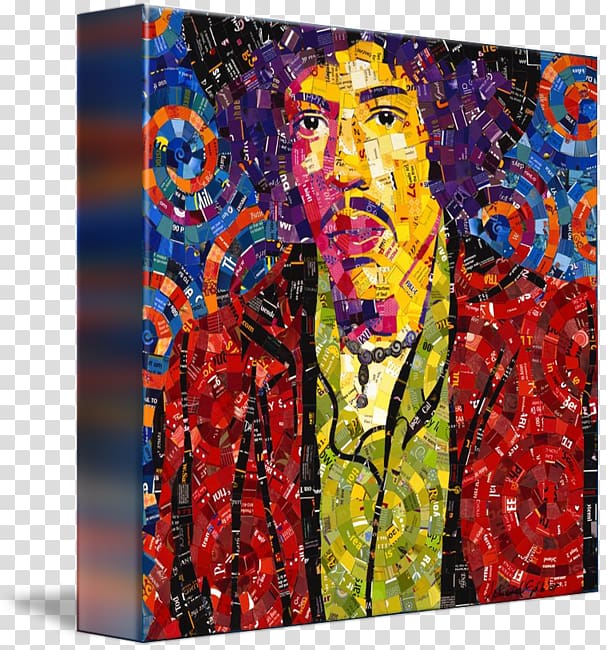 Modern art Painting Jimi Hendrix Acrylic paint, painting transparent background PNG clipart