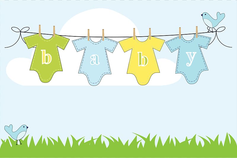 Gift card Baby shower Greeting card Infant, Clothesline transparent background PNG clipart