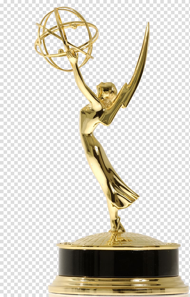 gold trophy illustration, Primetime Emmy Award Daytime Emmy Award Television, award transparent background PNG clipart
