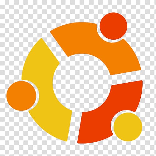 round yellow, orange, and red logo, Ubuntu Linux Logo Installation Computer Software, logo material transparent background PNG clipart