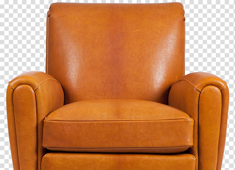 Club chair Home Bonded leather Recliner, chair transparent background PNG clipart