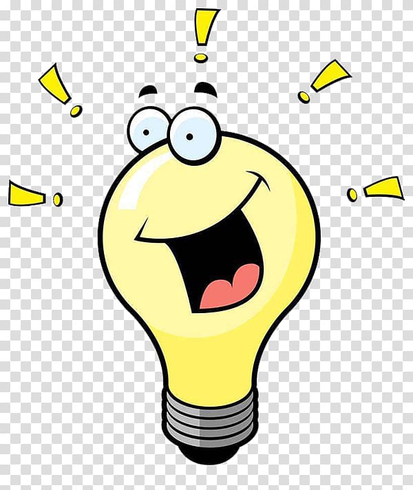 Incandescent light bulb Electric light , Yellow light bulb cartoon