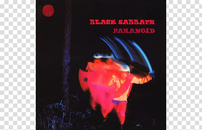 Paranoid Black Sabbath LP record Phonograph record Heavy metal, Iron Man transparent background PNG clipart
