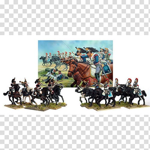 Napoleonic Wars Heavy cavalry Cuirassier Miniature figure, british army ranks napoleonic wars transparent background PNG clipart