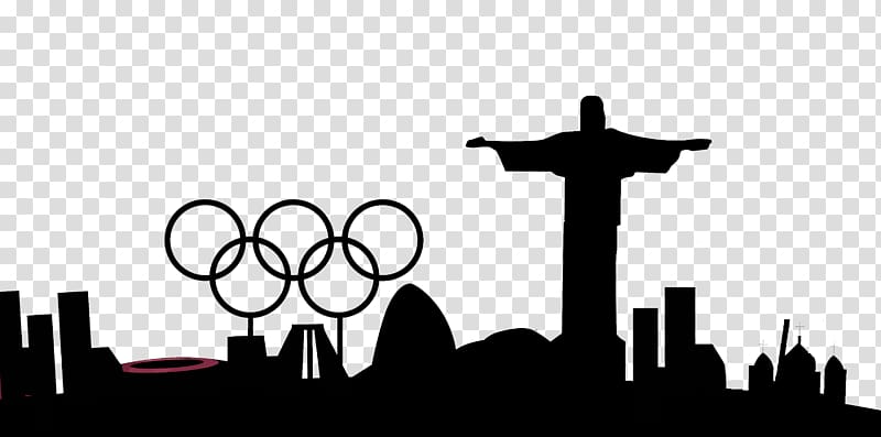Christ the Redeemer 2016 Summer Olympics 2014 Winter Olympics opening ceremony Team of Refugee Olympic Athletes Paralympic Games, silhouette Olympics transparent background PNG clipart