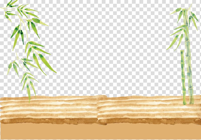 Bamboo Esther House of Beauty Drawing, Hand painted green bamboo transparent background PNG clipart