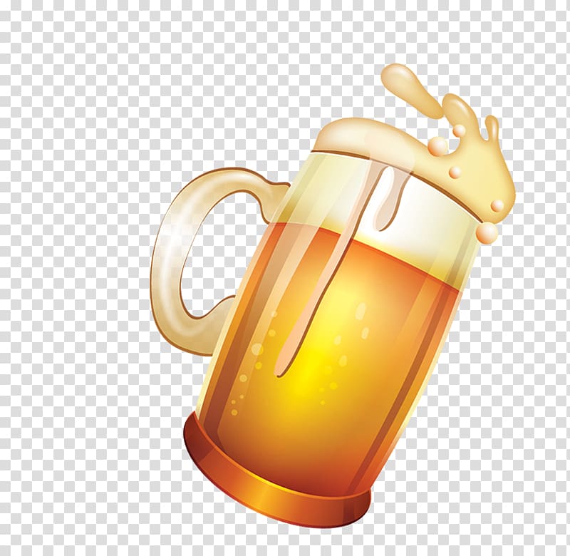 Beer Wine Cup Mug, Cartoon glasses transparent background PNG clipart