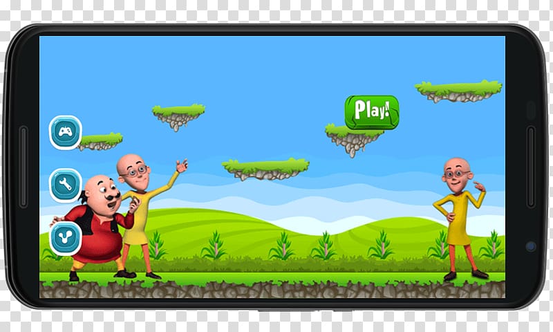 Computer Monitors Multimedia Video game Animated cartoon Google Play, Motu Patlu transparent background PNG clipart