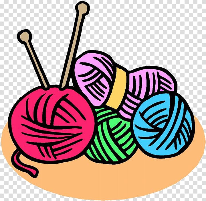 Knitting needle Needlework , yarn ball transparent background PNG clipart