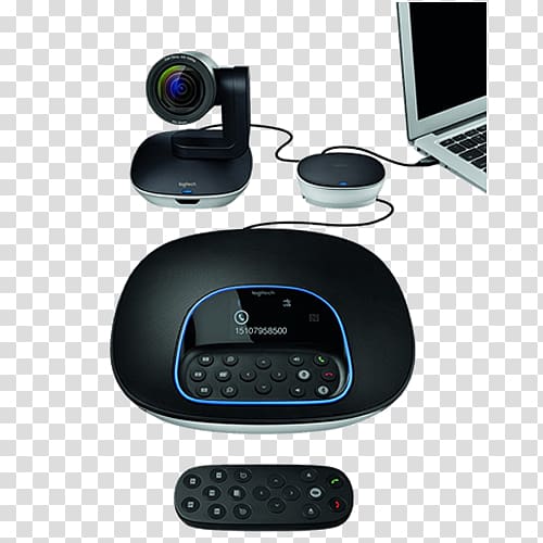 Microphone Logitech 960-001054 Group Hd Video And Audio Conferencing System Videotelephony, lg sound system projector transparent background PNG clipart