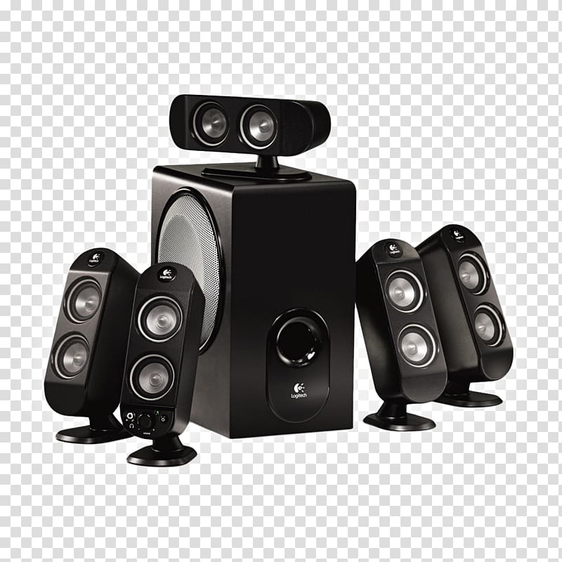 Loudspeaker 5.1 surround sound Logitech Computer speakers, Computer Mouse transparent background PNG clipart